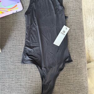 NWT Mono B Basics Black  Bodysuit
